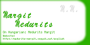 margit medurits business card